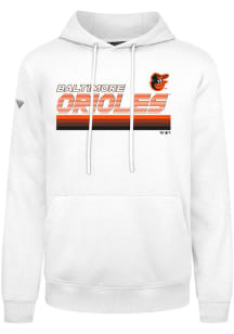 Levelwear Baltimore Orioles Mens White Podium Breaker Long Sleeve Hoodie