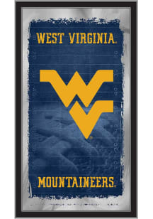 West Virginia Mountaineers Football Hanging Back Bar Mirror
