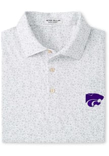 Peter Millar K-State Wildcats Mens White Blitz Short Sleeve Fashion Polo