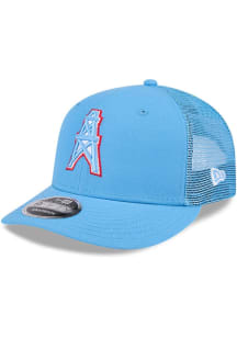 New Era Houston Oilers Trucker LP 9FIFTY Adjustable Hat - Light Blue