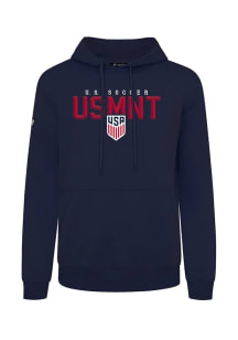 Levelwear USMNT Mens Navy Blue Podium Carve Long Sleeve Hoodie