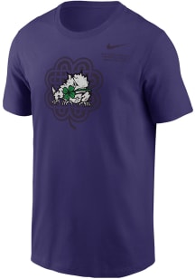 Nike TCU Horned Frogs Purple Aer Lingus Football Core Short Sleeve T Shirt