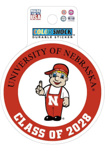 Nebraska Cornhuskers Class of 2028 Durable Stickers - Red