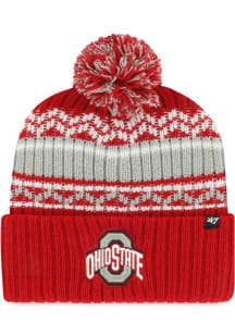 47 Ohio State Buckeyes Red Polar Vortex Cuff Youth Knit Hat