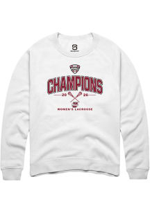 Summit Sportswear Massachusetts Minutemen Mens White MAC Women's Lacrosse Champions 2026 Long Slee..