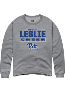Gabrielle Leslie Pitt Panthers Mens Graphite NIL Stacked Box Player Crew