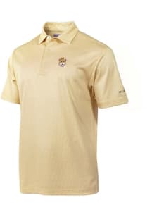 Columbia LSU Tigers Mens Gold Fairway Short Sleeve Polo