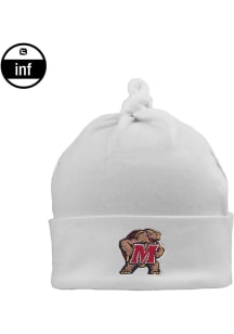 LogoFit Maryland Terrapins Mya Baby Knit Hat - White