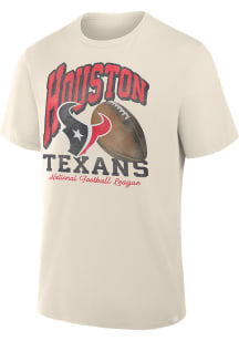 Houston Texans White Heritage Clock Management Short Sleeve T Shirt