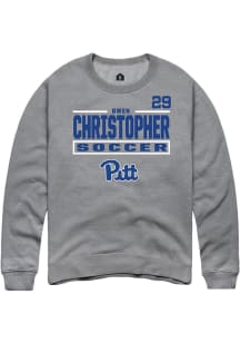 Owen Christopher Pitt Panthers Mens Graphite NIL Stacked Box Player Crew