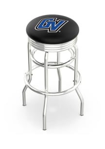 Grand Valley State Lakers Double-Ring Swivel Chrome Pub Stool - Black