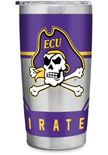 East Carolina Pirates 20oz Stainless Steel Tumbler - Silver