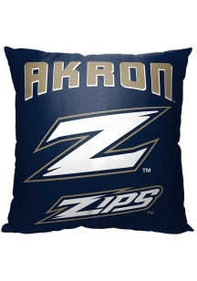Akron Zips 18x18 Throw Pillow - Navy Blue