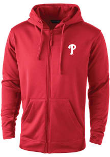 Dunbrooke Philadelphia Phillies Mens Red Trophy Long Sleeve Zip