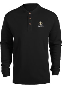 Dunbrooke New Orleans Saints Black THERMAL Long Sleeve T Shirt