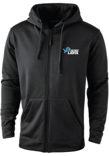 Dunbrooke Detroit Lions Mens Black TROPHY Long Sleeve Zip
