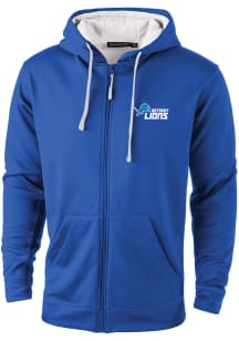 Dunbrooke Detroit Lions Mens Blue Apprentice Long Sleeve Zip