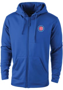 Dunbrooke Chicago Cubs Mens Blue TROPHY Long Sleeve Zip