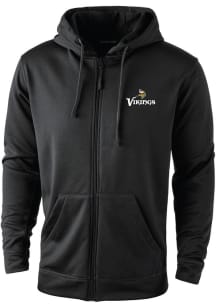 Dunbrooke Minnesota Vikings Mens Black Trophy Long Sleeve Zip