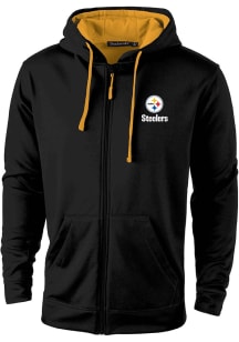 Dunbrooke Pittsburgh Steelers Mens Black Apprentice Hood Long Sleeve Zip