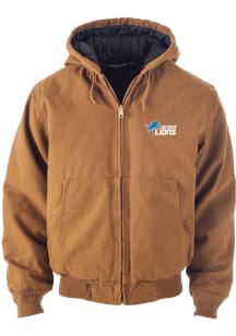 Mens Detroit Lions Dunbrooke Mens Dakota Heavyweight Jacket - Brown