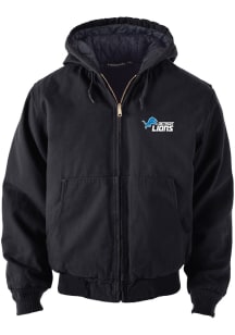 Mens Detroit Lions Dunbrooke Mens Dakota Heavyweight Jacket - Black