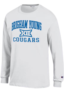 Champion BYU Cougars White B12 Arch Jersey Long Sleeve T Shirt