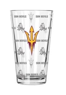 Arizona State Sun Devils 16oz Sandblasted Pint Glass - Maroon