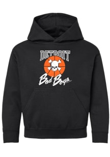 Detroit Pistons Youth Black Bad Boys Long Sleeve Hoodie