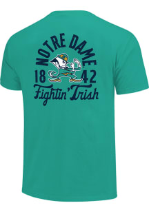 Notre Dame Fighting Irish Kelly Green Mascot Overlay Short Sleeve T Shirt
