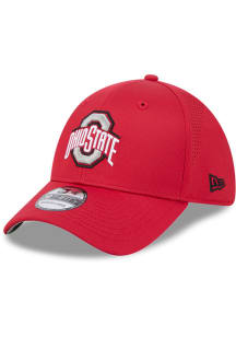 New Era Ohio State Buckeyes Mens Red Mid Perf 39THIRTY Flex Hat