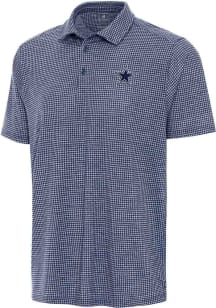 Antigua Dallas Cowboys Mens Navy Blue Replica Short Sleeve Polo