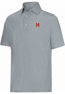 Footjoy Maryland Terrapins Mens Black Stellar Short Sleeve Fashion Polo