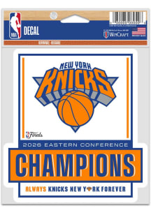 New York Knicks 2026 Conference Champions 3.5" x 5" Auto Decal - Blue
