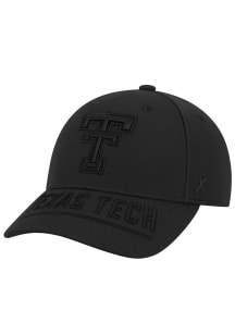 CAPX Texas Tech Red Raiders Mens Black Blackwater Flex Hat