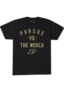 BreakingT Purdue Boilermakers Youth Black Vs. The World Player Tee