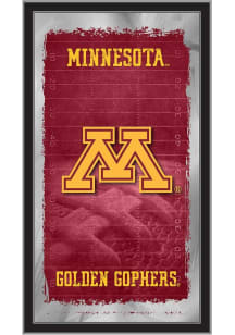 Minnesota Golden Gophers Football Hanging Back Bar Mirror