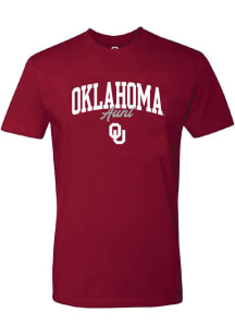 Summit Sportswear Oklahoma Sooners Womens Crimson Aunt Short Sleeve T-Shirt