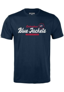 Levelwear Columbus Blue Jackets Youth Navy Blue Richmond Jr Monument Short Sleeve T-Shirt