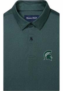 Mizzen+Main Michigan State Spartans Mens Green Haylard Short Sleeve Fashion Polo