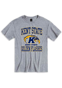 Kent State Golden Flashes Grey Number One Design Short Sleeve T Shirt