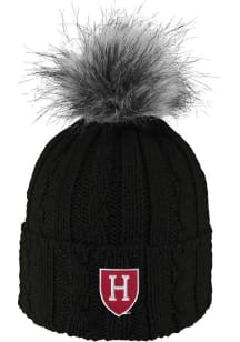 LogoFit Harvard Crimson Black Alps Womens Knit Hat