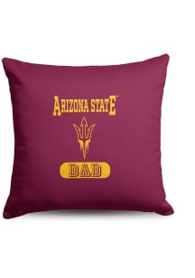 Arizona State Sun Devils Dad 18x18 Throw Pillow - Maroon