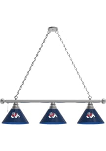 Fresno State Bulldogs 3 Shade Silver Billiard Lamp