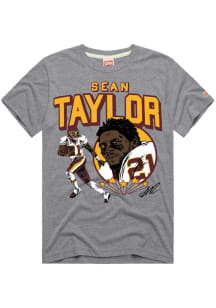 Sean Taylor Washington Commanders Grey Heather Signature Short Sleeve Fashion Player T Shirt