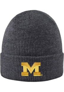 LogoFit Michigan Wolverines Dark Grey North Pole Mens Knit Hat