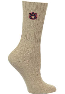 Auburn Tigers Cable Knit Mens Crew Socks