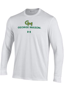 Under Armour George Mason University White Performance Long Sleeve T Shirt