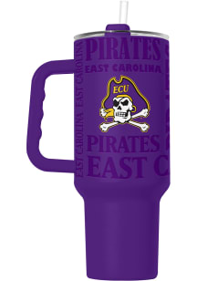 Logo Brands East Carolina Pirates Replay Native 40 oz Stainless Steel Tumbler - Purple