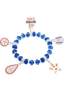 Houston Astros 5 Charm Womens Bracelet